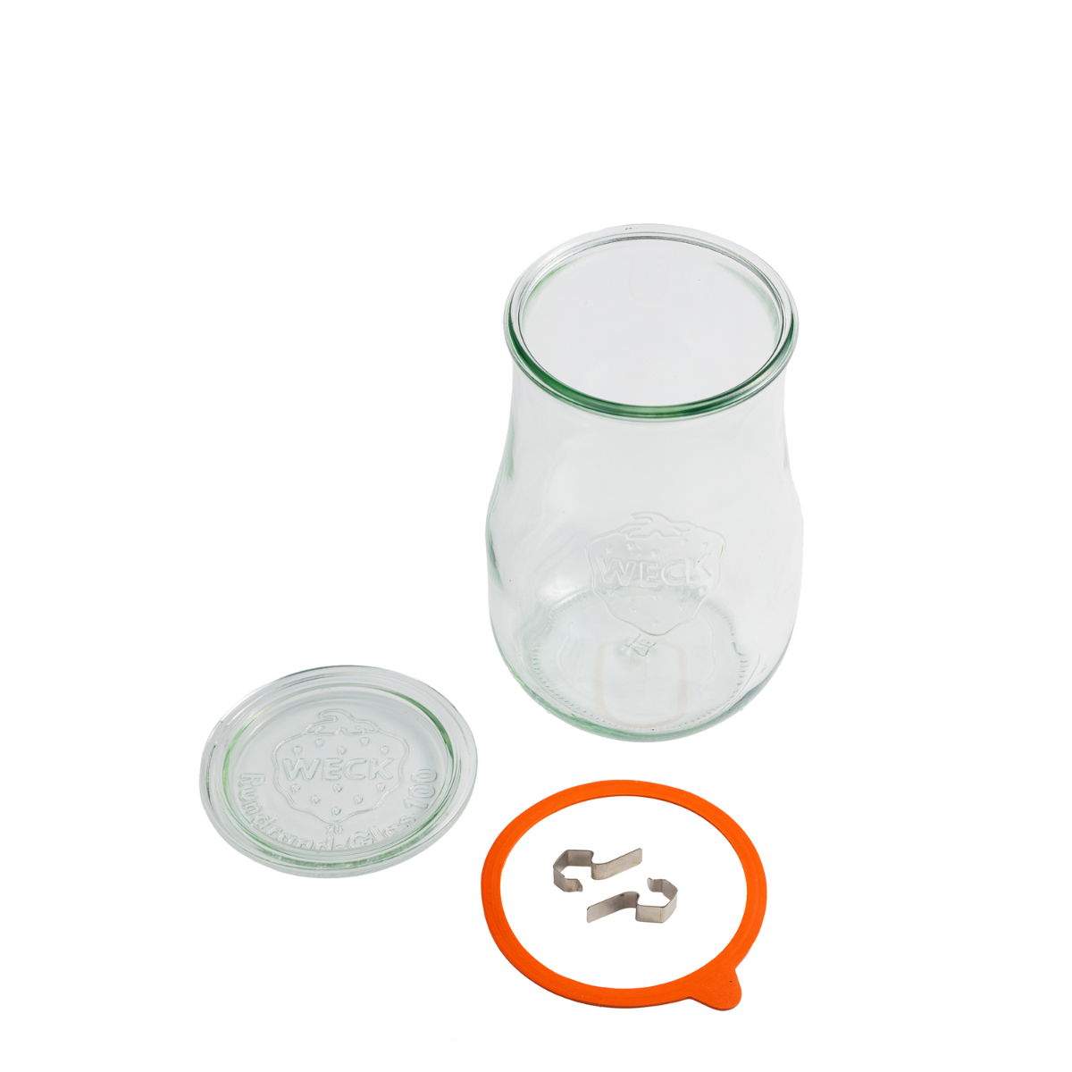 Банка стеклянная формы тюльпан с крышкой 1.75 литров