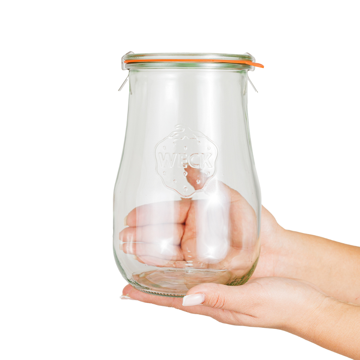 Банка стеклянная формы тюльпан с крышкой 1.75 литров