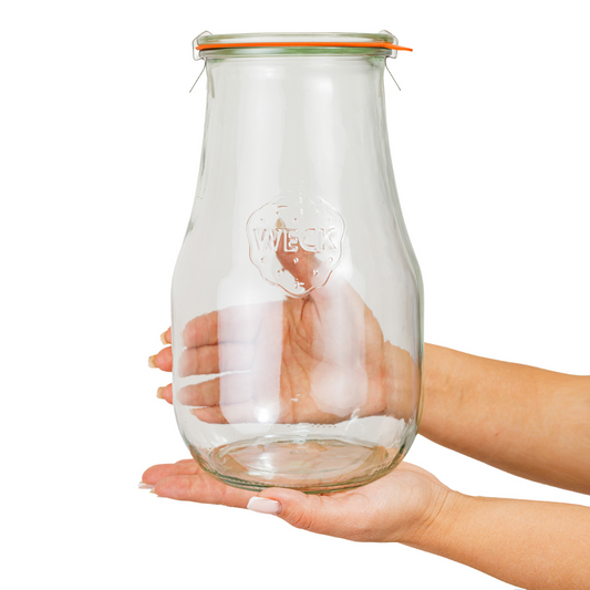 Банка стеклянная формы тюльпан с крышкой 2.7 литров