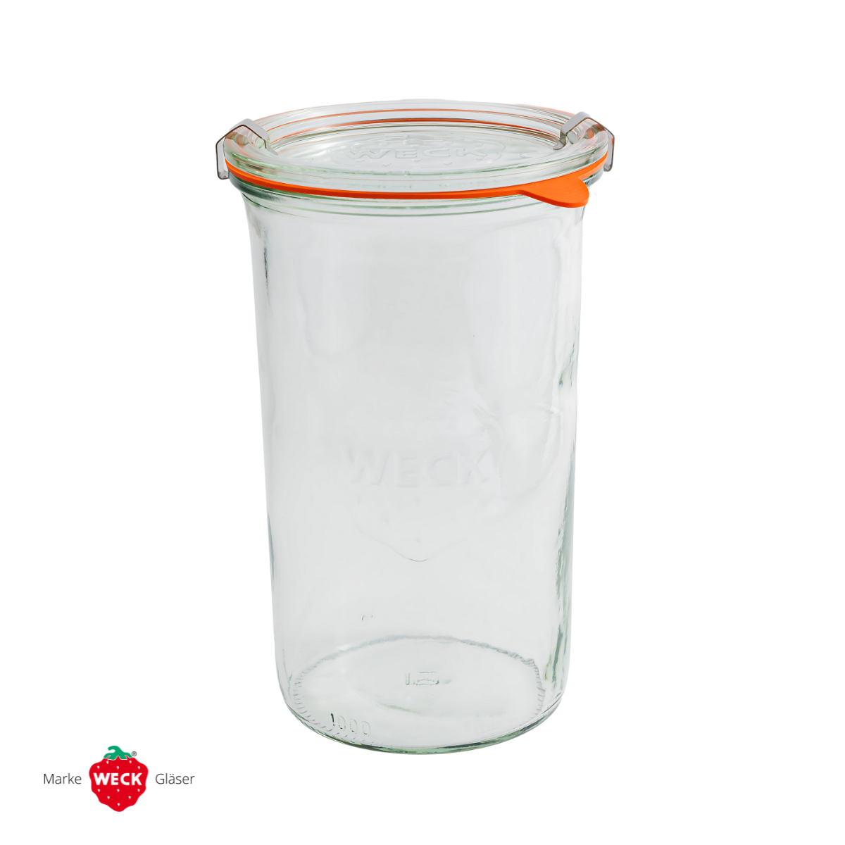 Банка стеклянная конус с крышкой 1.0 литр