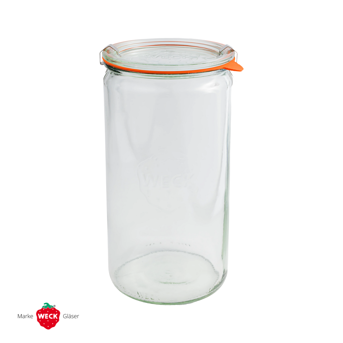 Банка стеклянная формы цилиндр с крышкой 1.5 литров