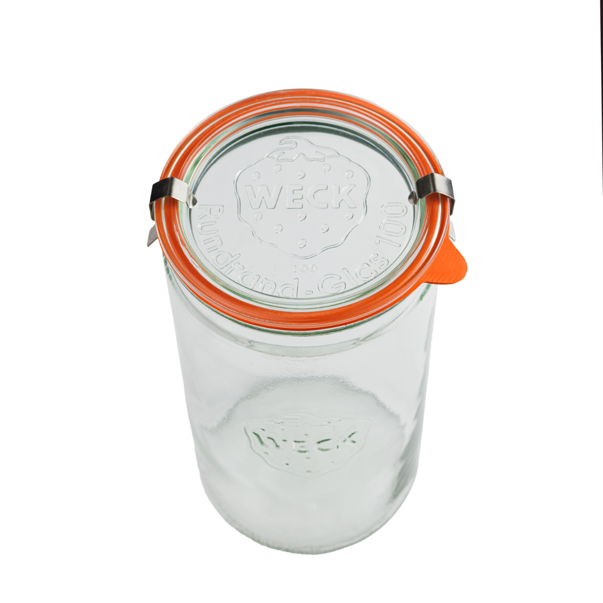 Банка стеклянная формы цилиндр с крышкой 1.5 литров